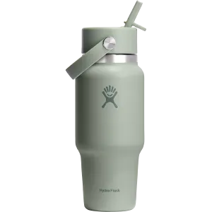 24 oz Wide Flex Straw Travel Bottle