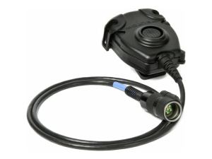 3M Peltor FL5601-02 - PTT (push-to-talk) attachment for headset, two-way radio - with 6-pin MIL-C-55116 Connector - black