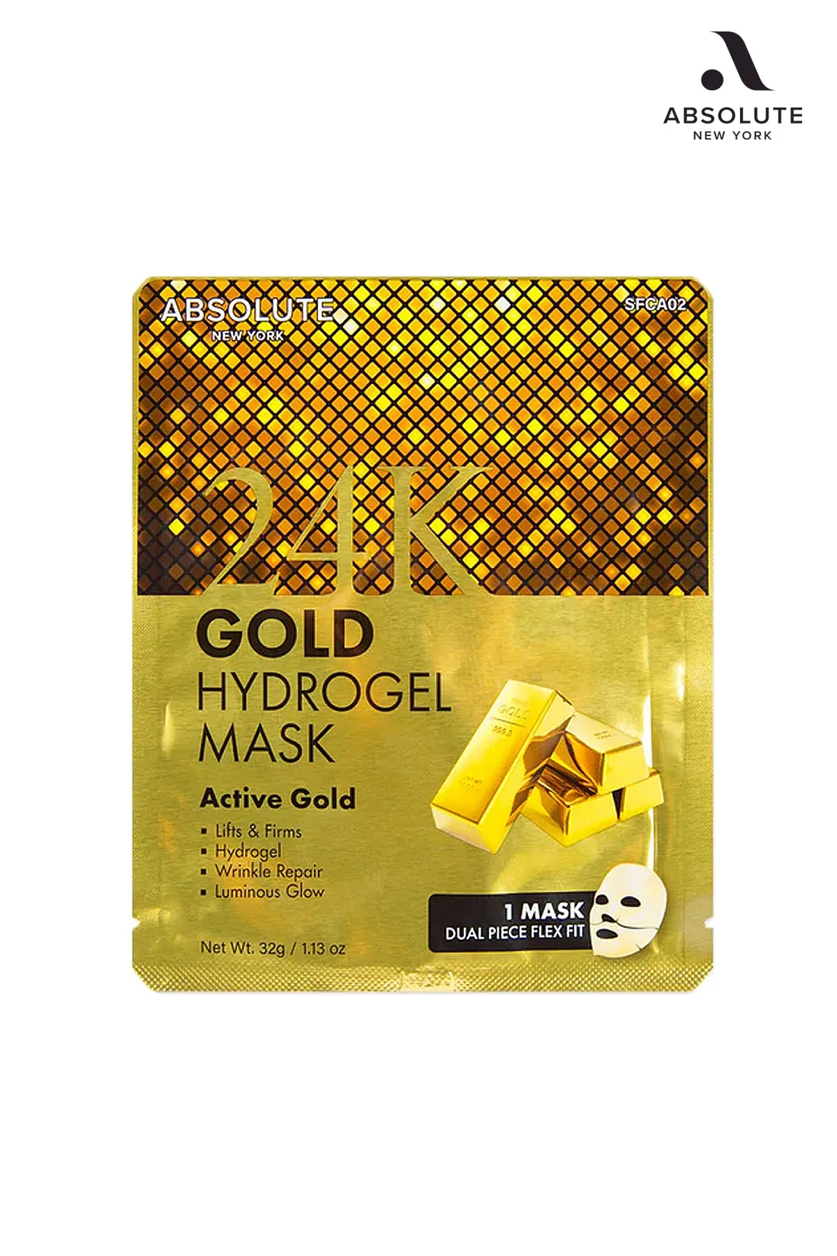 ABSOLUTE NEW YORK 24K GOLD HYDROGEL MASK