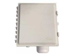 AccelTex Solutions - Network device enclosure - 12x10x6, solid latch, integrated 4 lead, RPSMA - indoor, outdoor - integrated ATS-00156