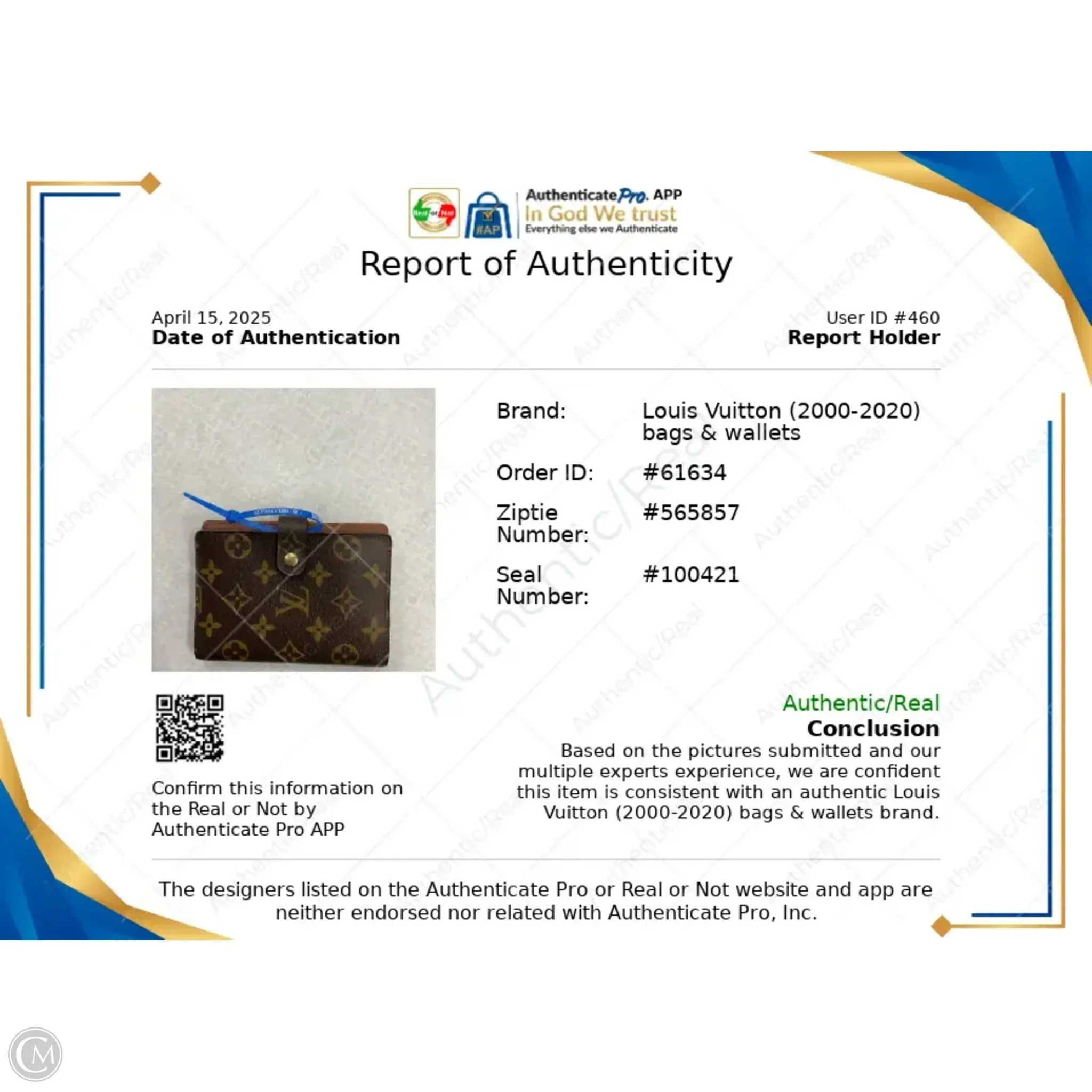 Accessory Luxury Designer Label By Louis Vuitton, Size: Small