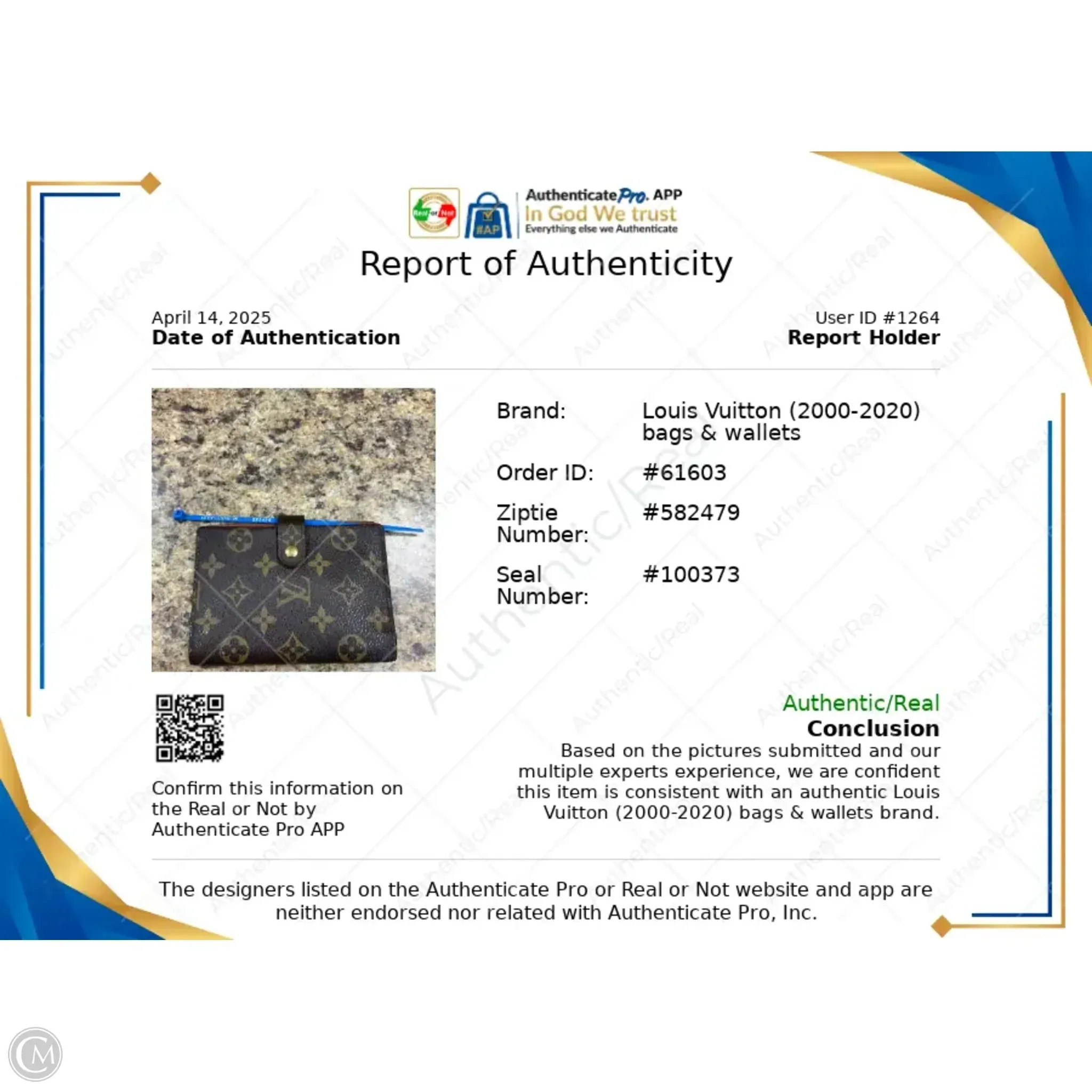 Accessory Luxury Designer Label By Louis Vuitton, Size: Small