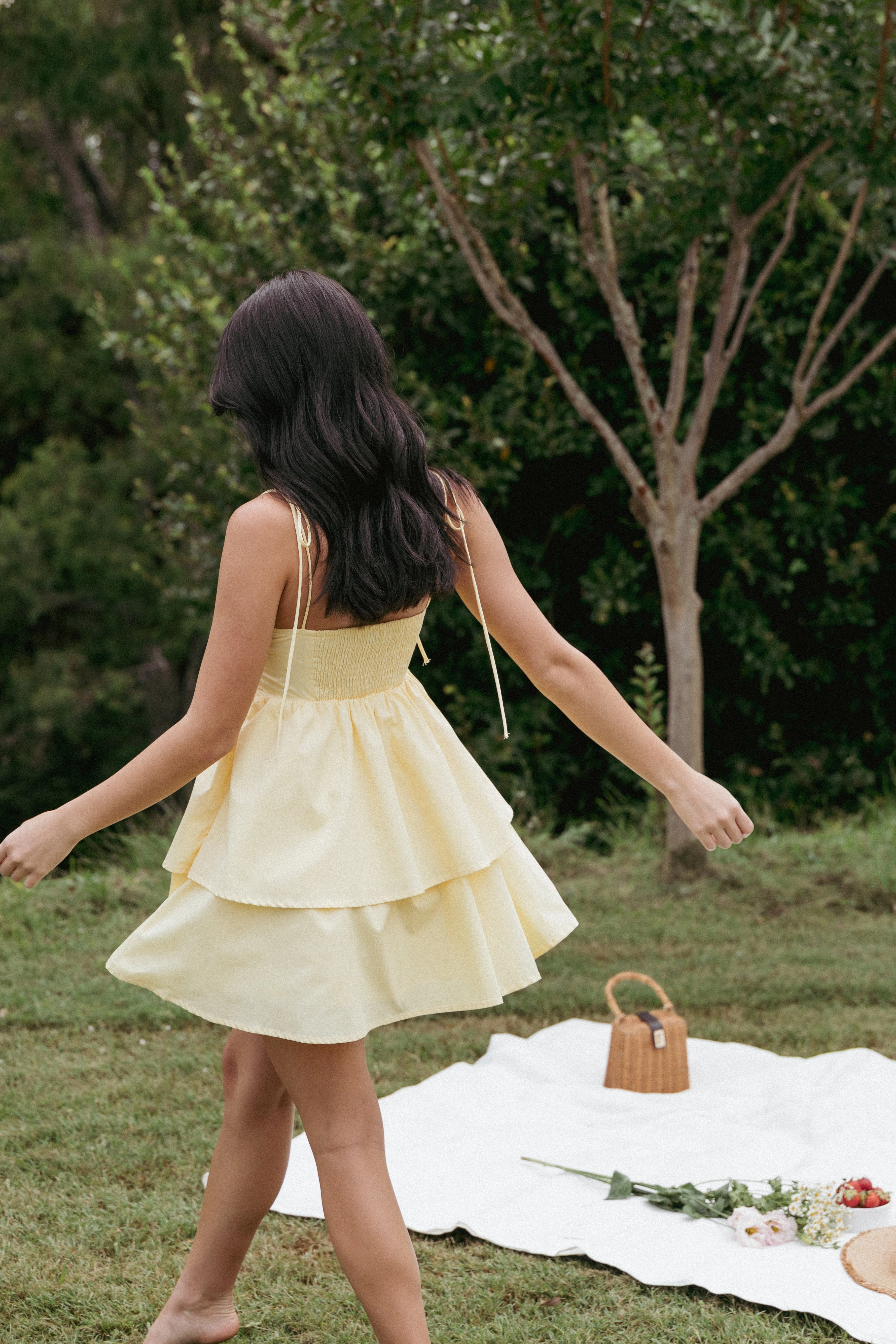 Aeliana Mini Dress - Yellow