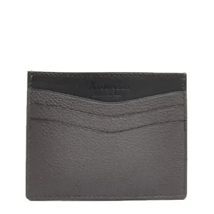 Andersons Leather Card Holder Grey