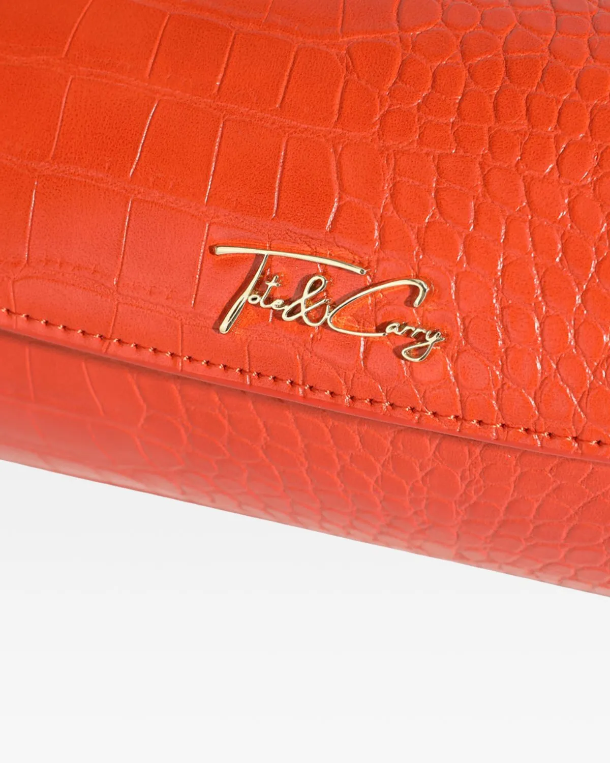 Barrel Purse in Orange