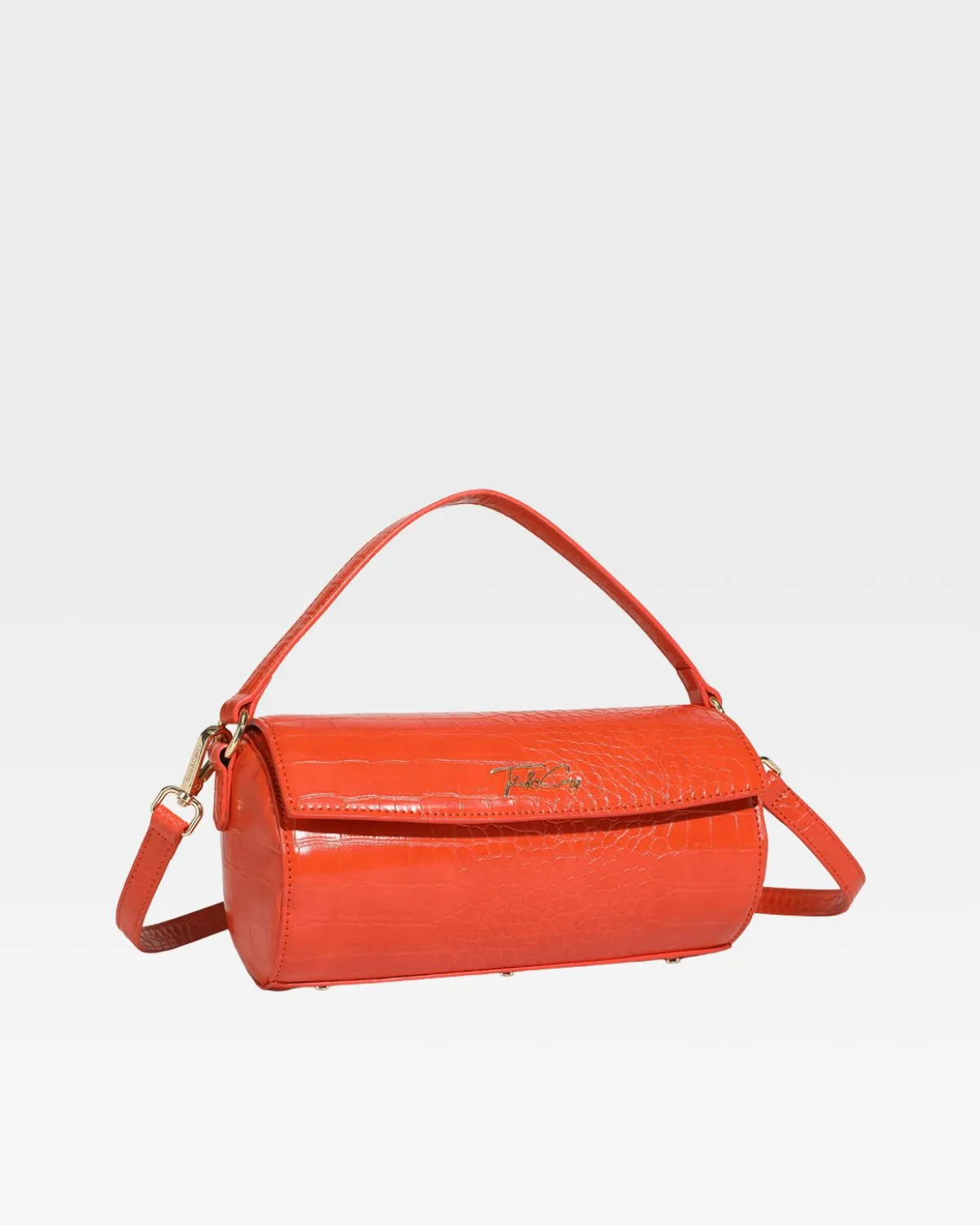 Barrel Purse in Orange