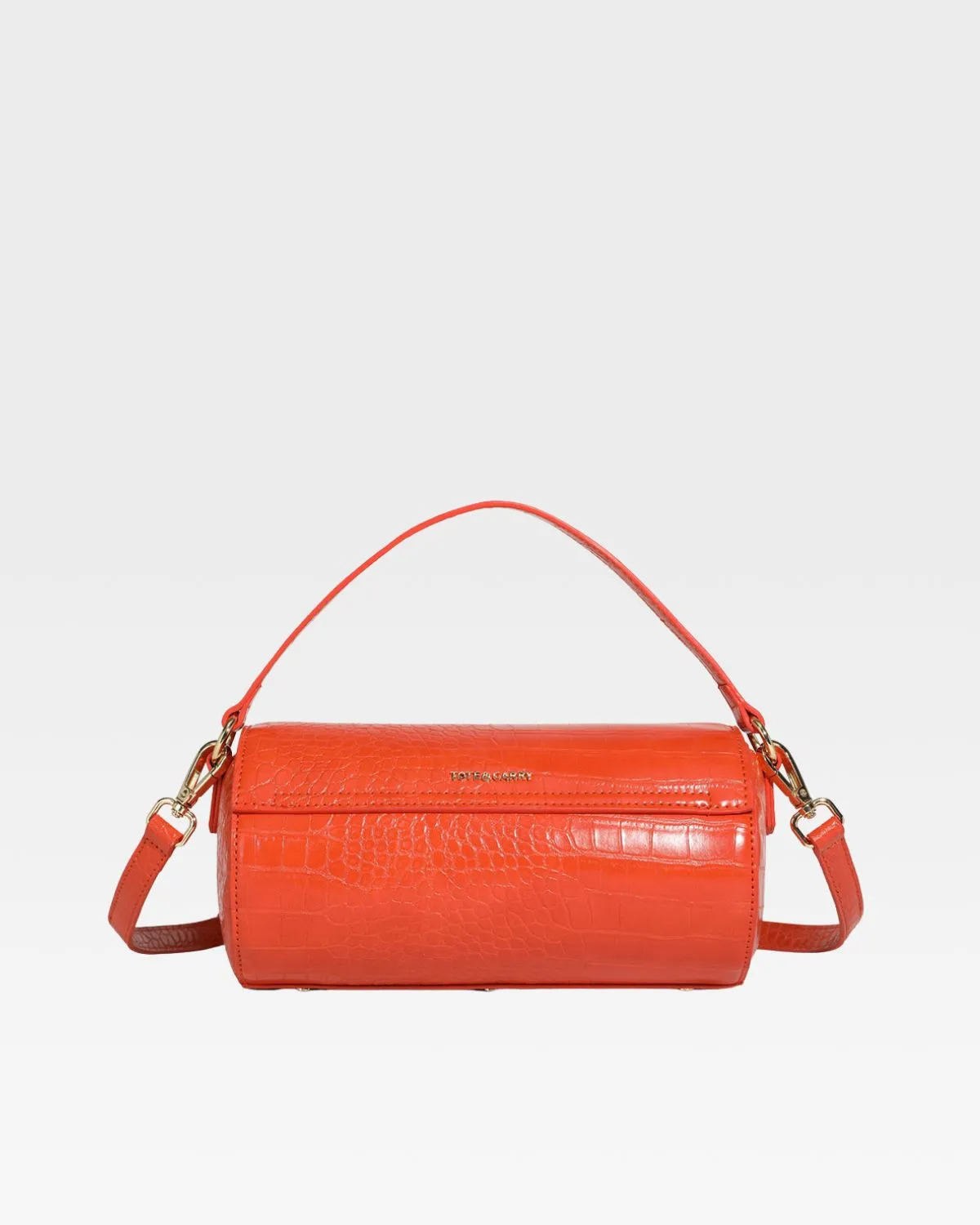 Barrel Purse in Orange