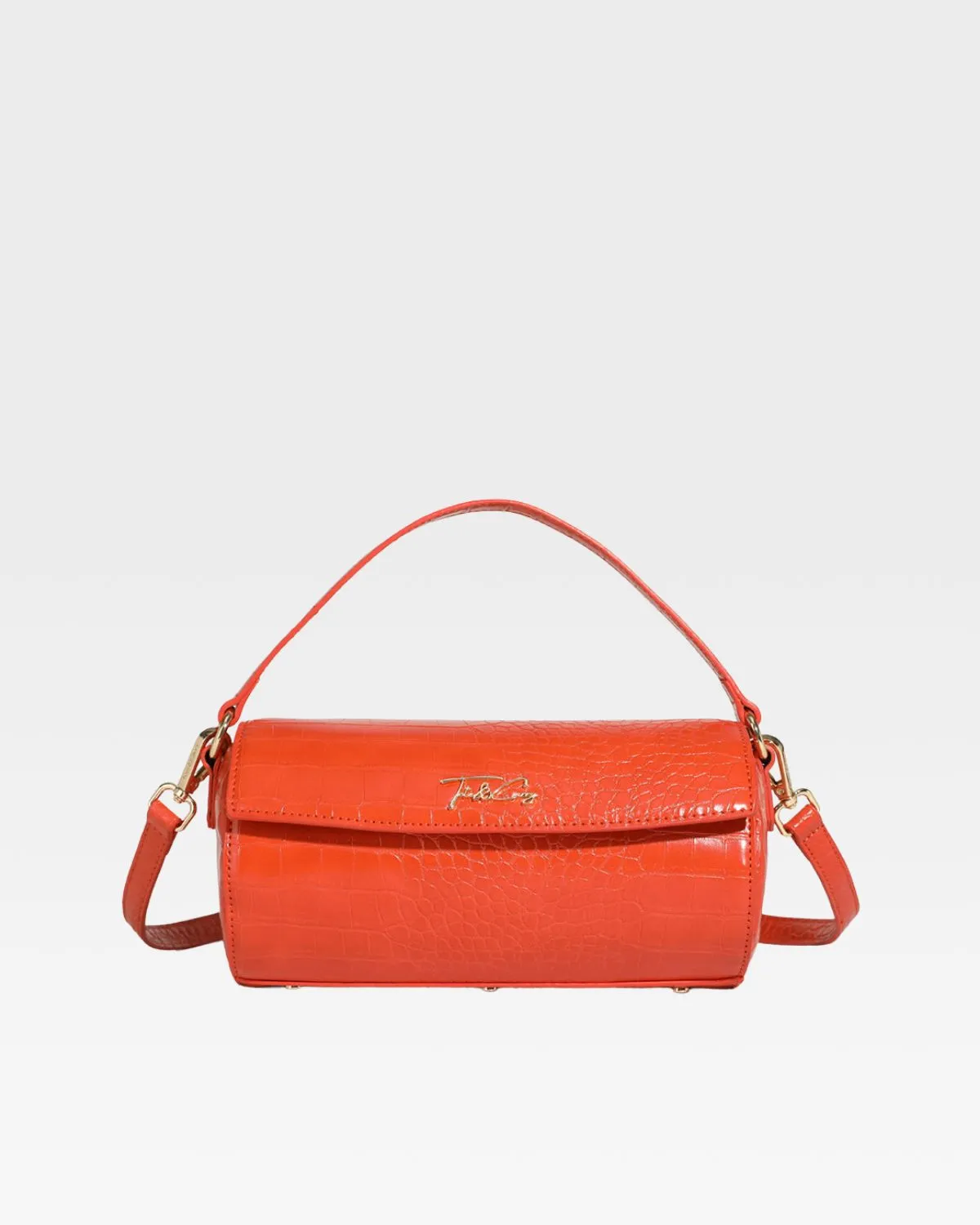 Barrel Purse in Orange