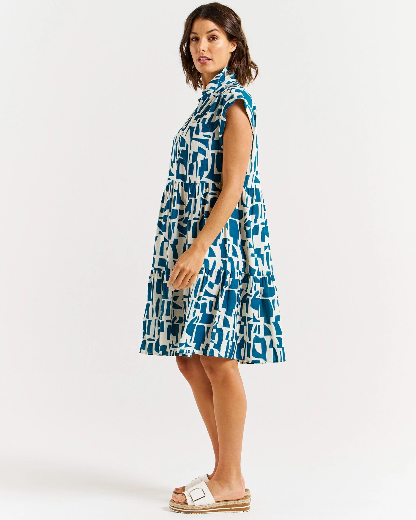 Betty Basics Zurich Dress Geo Print