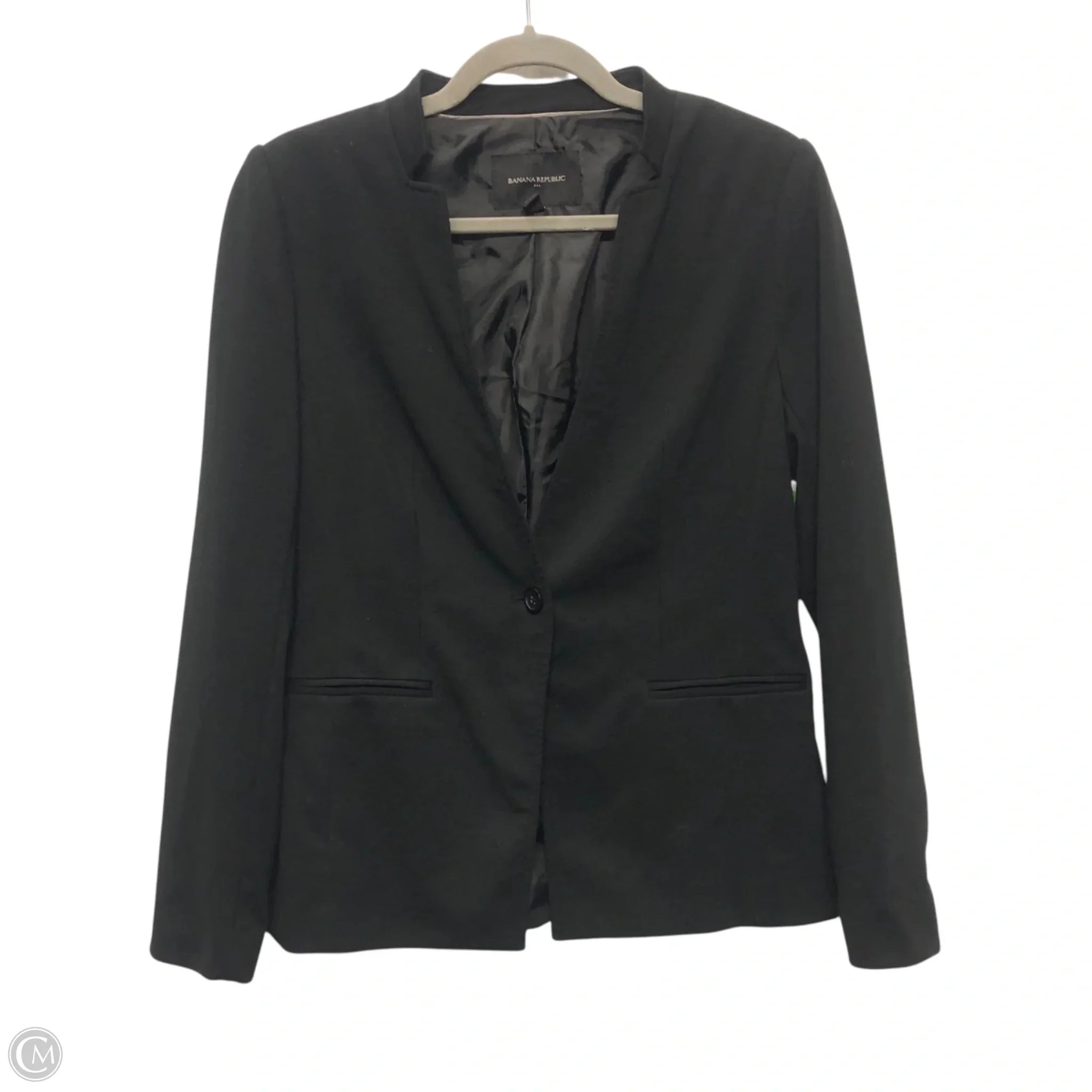 Blazer By Banana Republic In Black, Size: 4