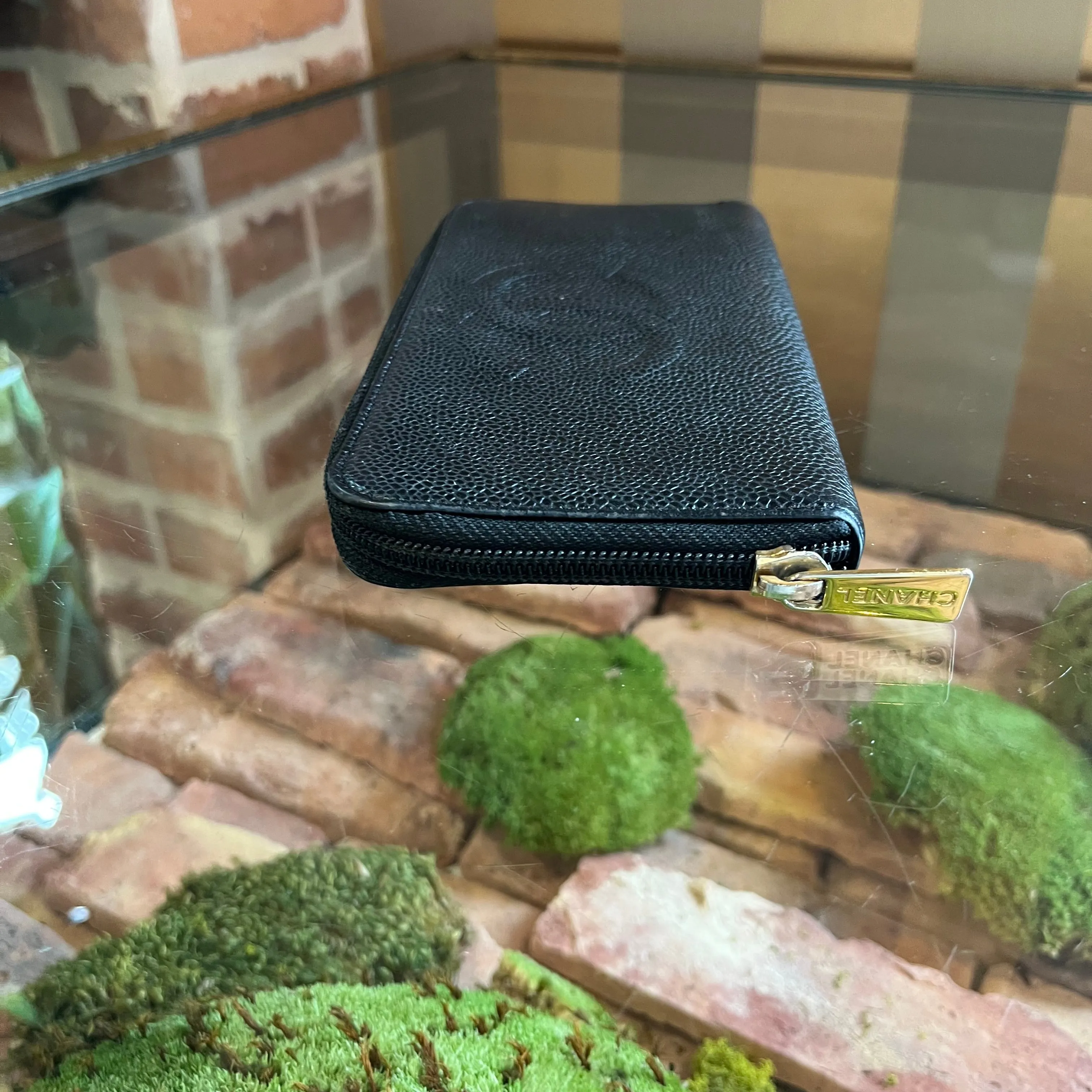 CHANEL Timeless Long Black Caviar Wallet