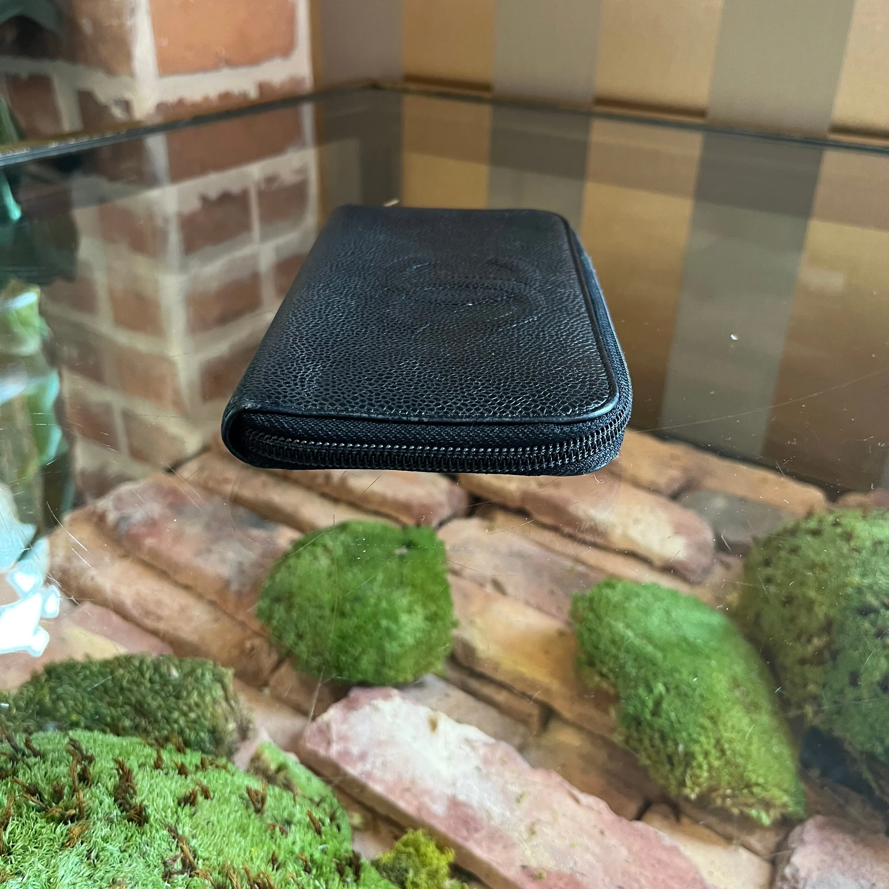 CHANEL Timeless Long Black Caviar Wallet