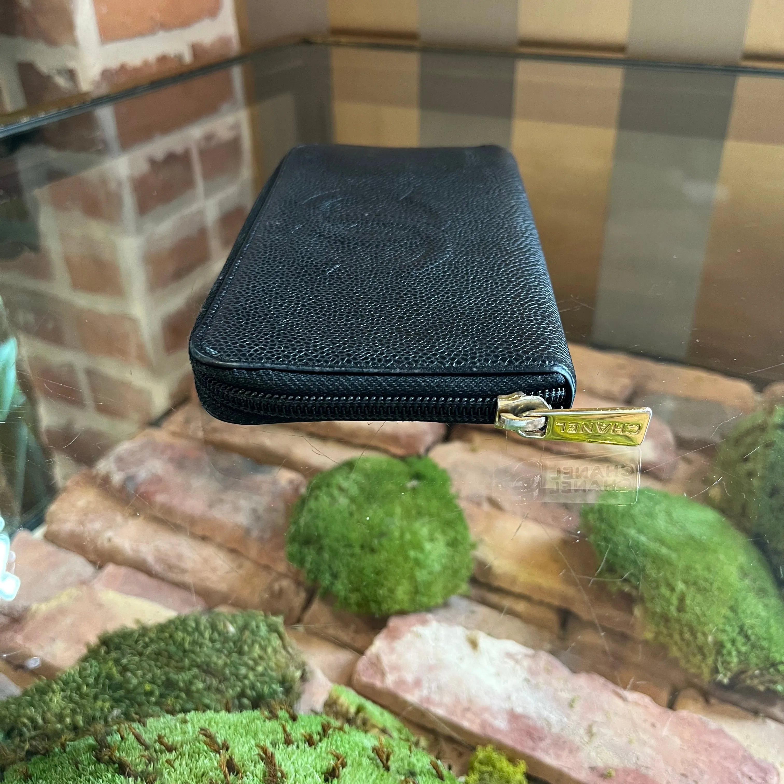 CHANEL Timeless Long Black Caviar Wallet