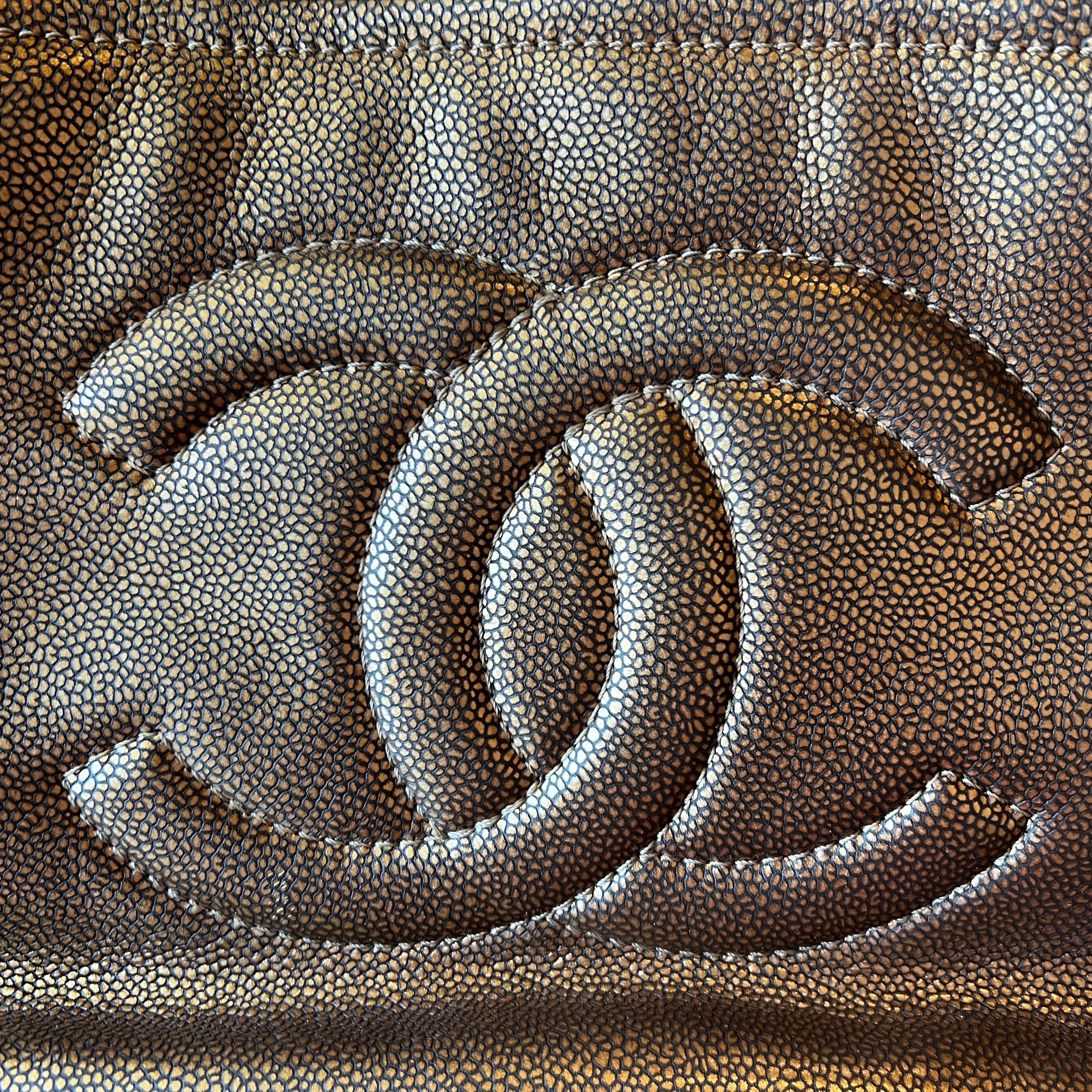 CHANEL Timeless Taupe Soft Shopper Tote