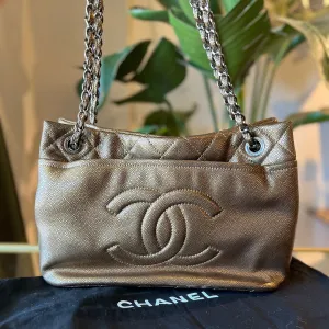 CHANEL Timeless Taupe Soft Shopper Tote