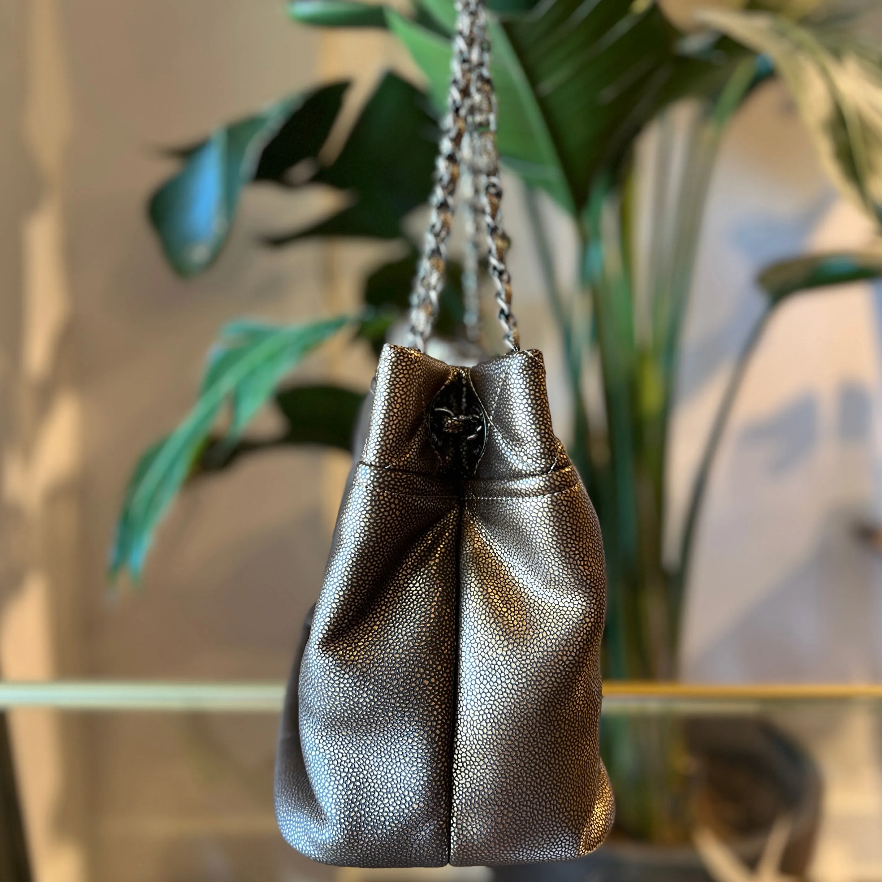 CHANEL Timeless Taupe Soft Shopper Tote