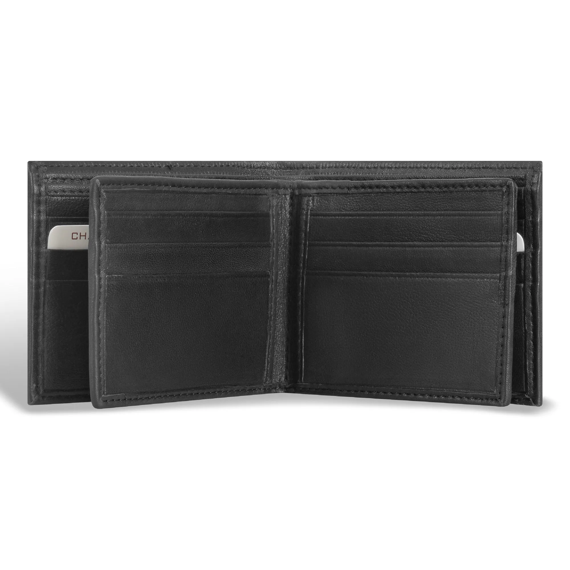 Classic / Leather Multi-Wing Card Wallet *Drop Ship*