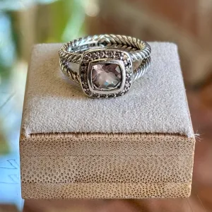 DAVID YURMAN Sterling Silver with Morganite and Diamonds TS3986