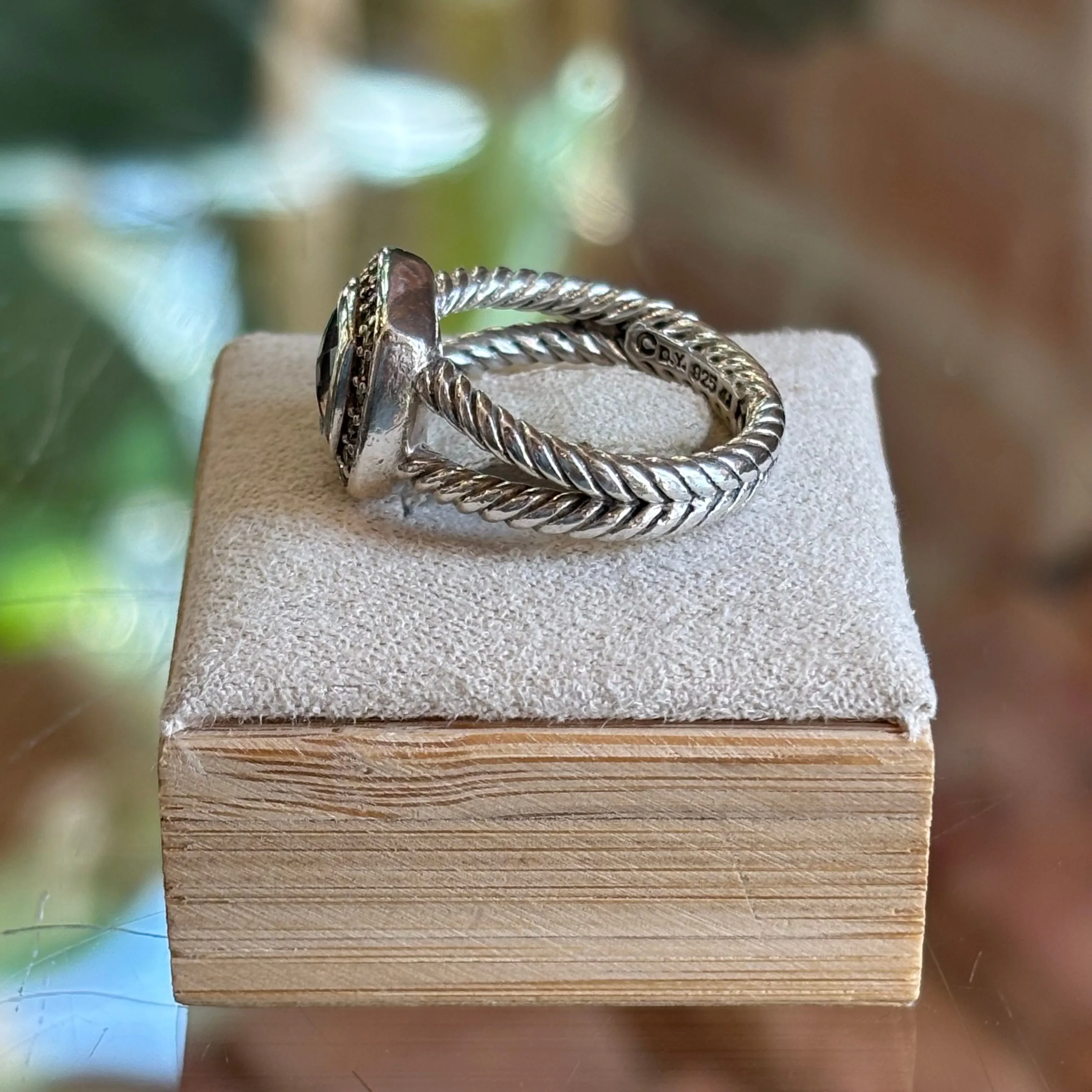 DAVID YURMAN Sterling Silver with Morganite and Diamonds TS3986