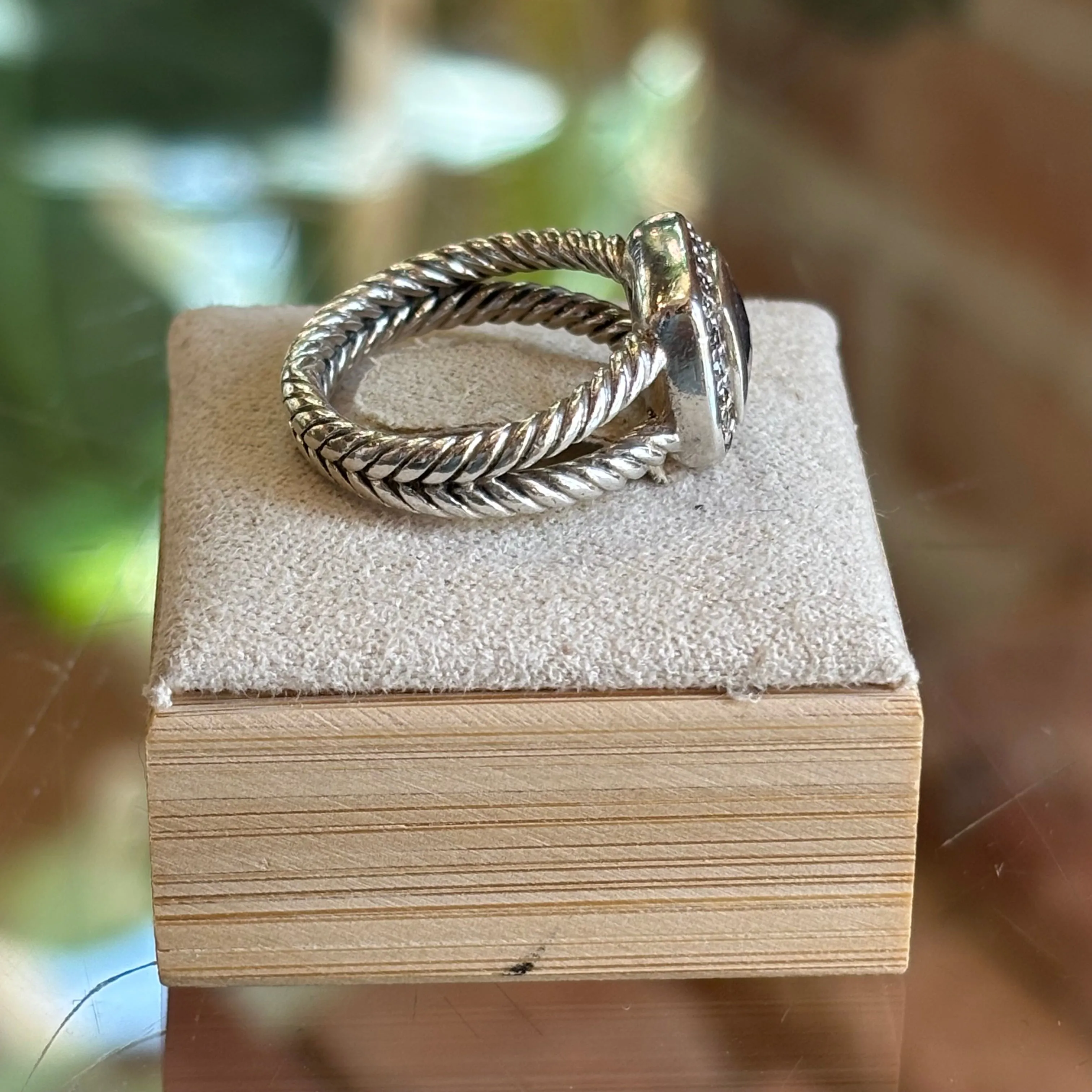 DAVID YURMAN Sterling Silver with Morganite and Diamonds TS3986