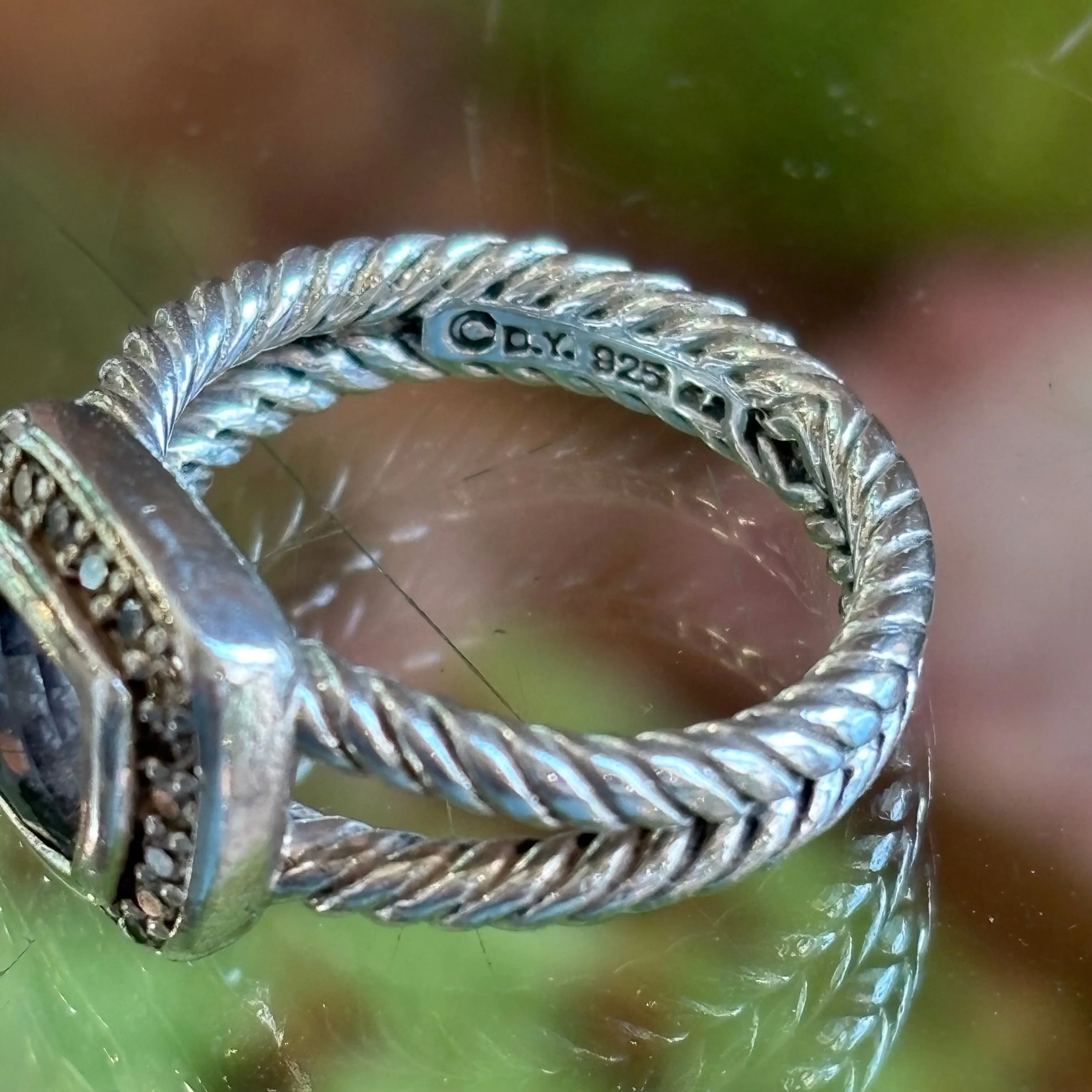 DAVID YURMAN Sterling Silver with Morganite and Diamonds TS3986