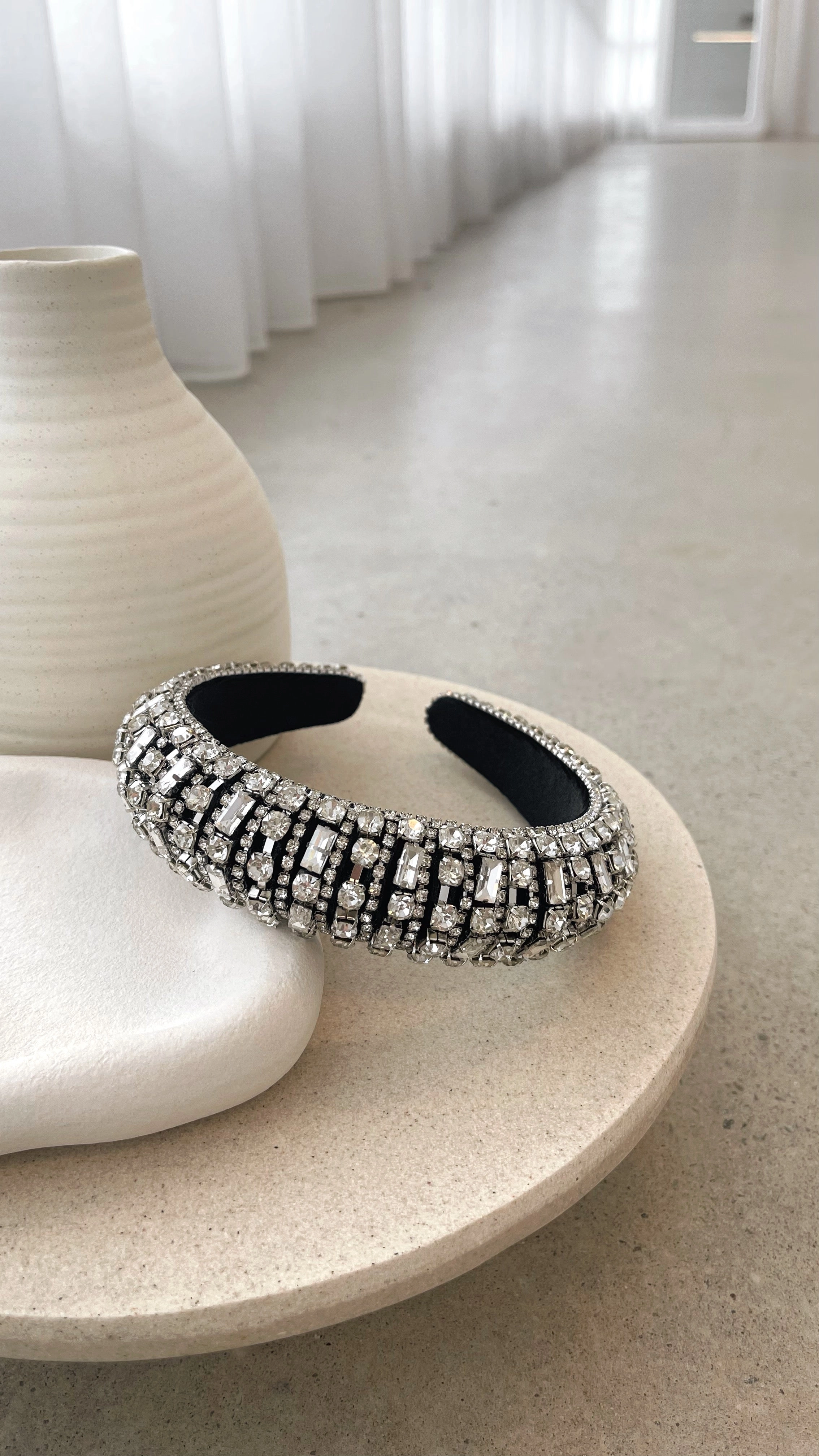 Delacruz Headband - Black/Silver
