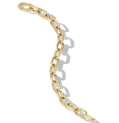 DY Madison Chain Bracelet in 18K Yellow Gold, Size Medium