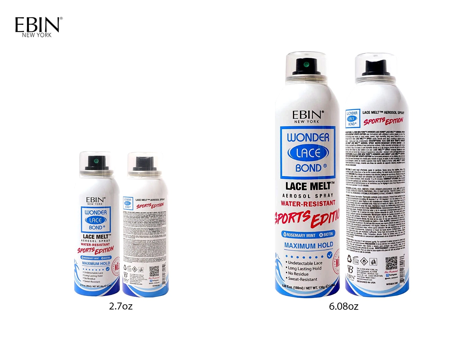 EBIN WONDER LACE BOND SPORTS EDITION ADHESIVE SPRAY