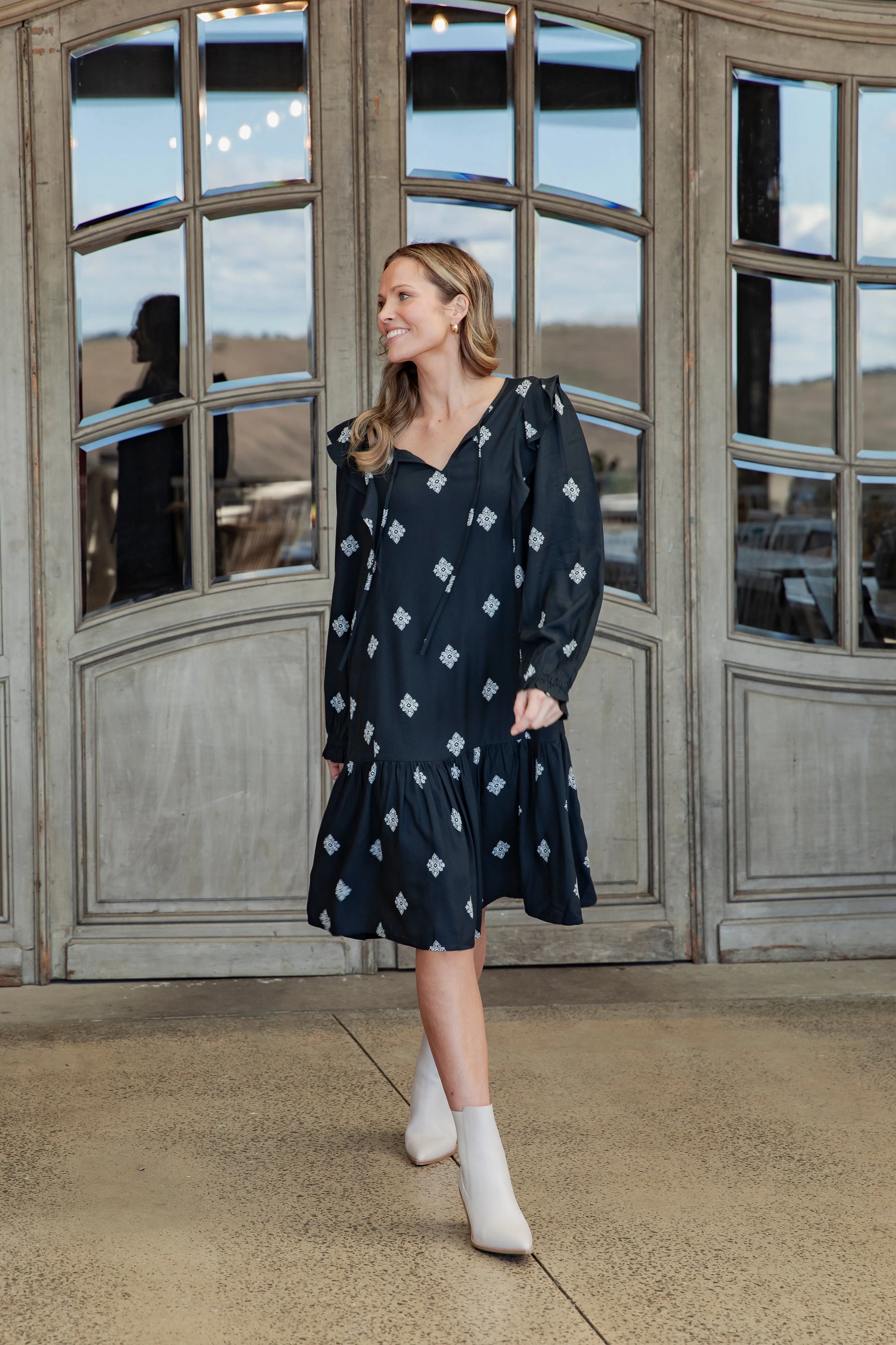 Elm Georgina Print Dress Georgina Print