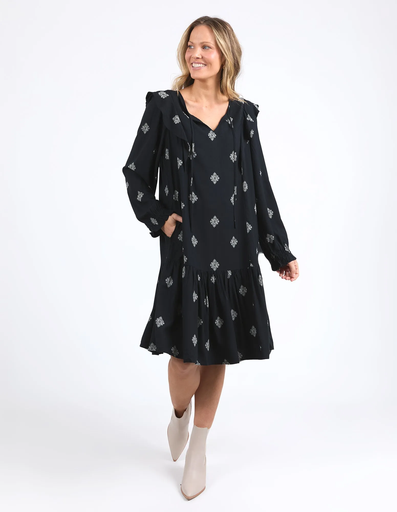 Elm Georgina Print Dress Georgina Print