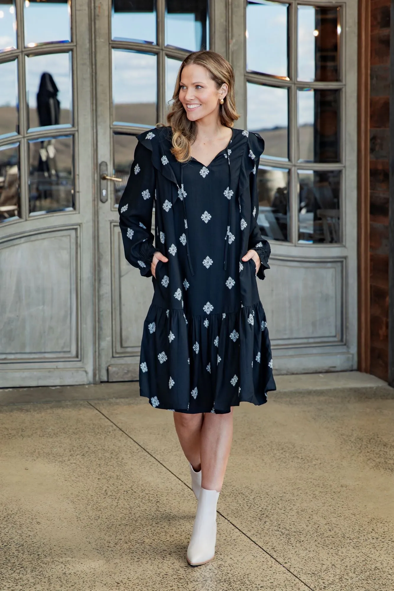Elm Georgina Print Dress Georgina Print