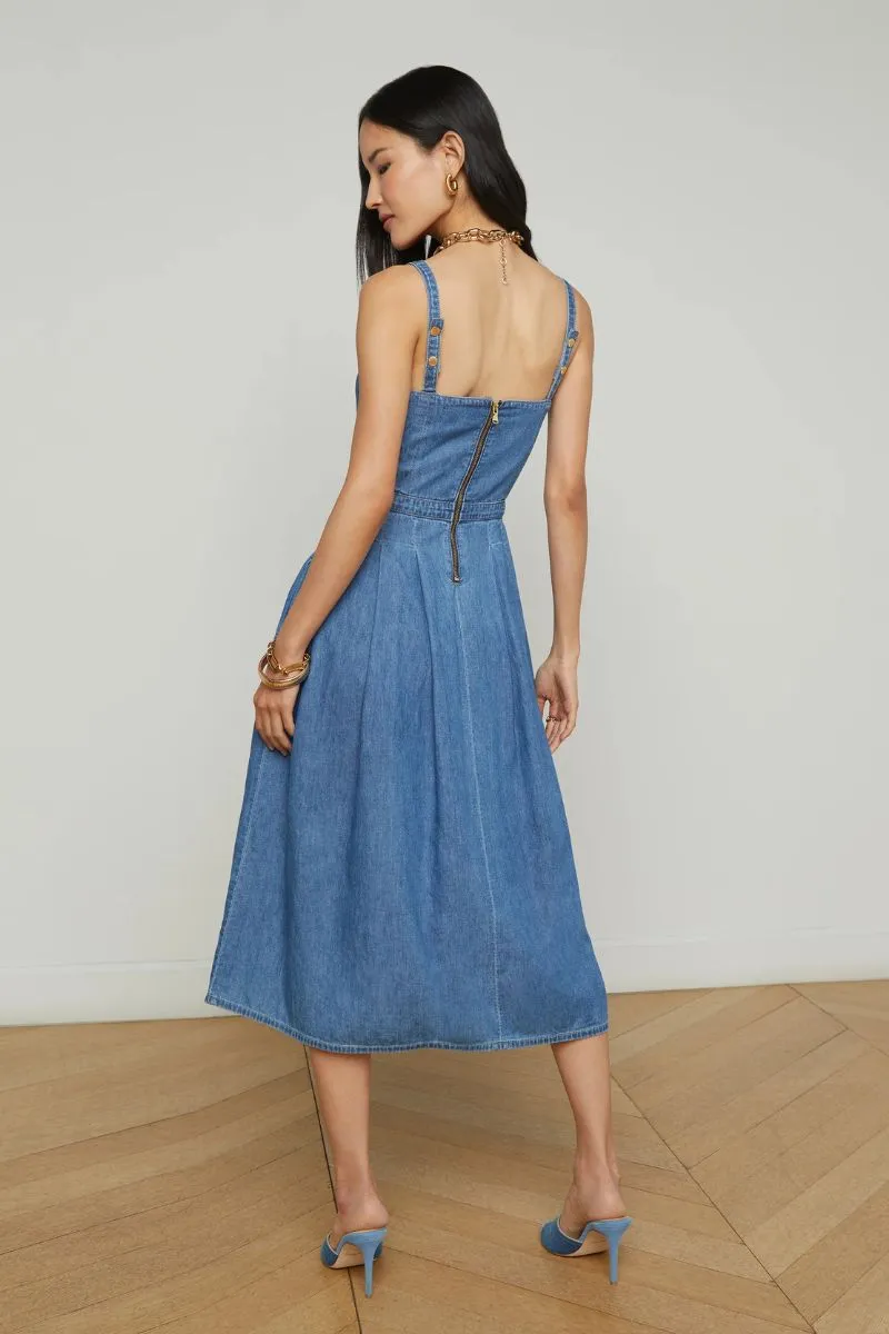 Esmeralda Chambray Dress