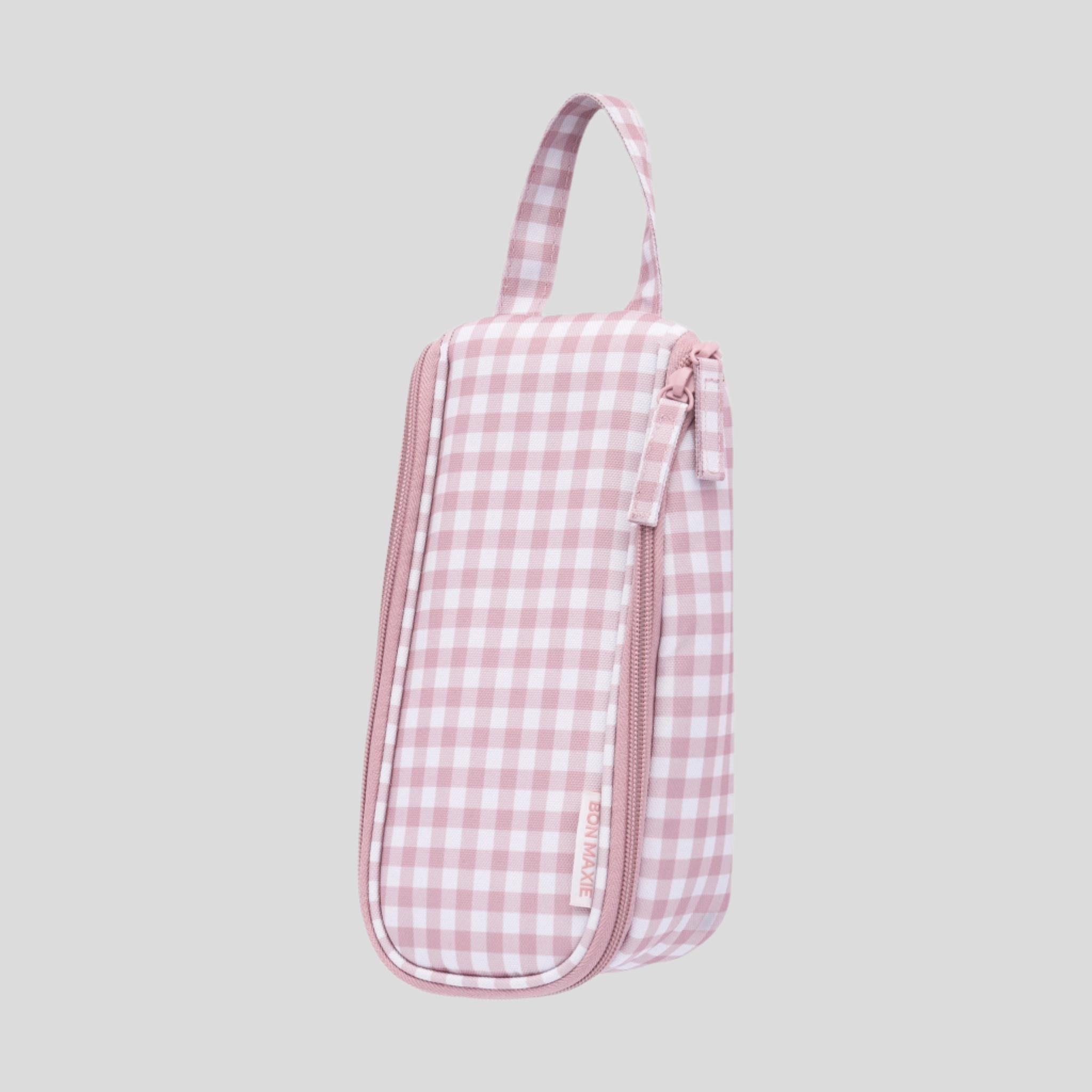 Everyday Slimline Toiletry Bag -- Milk Tea Gingham