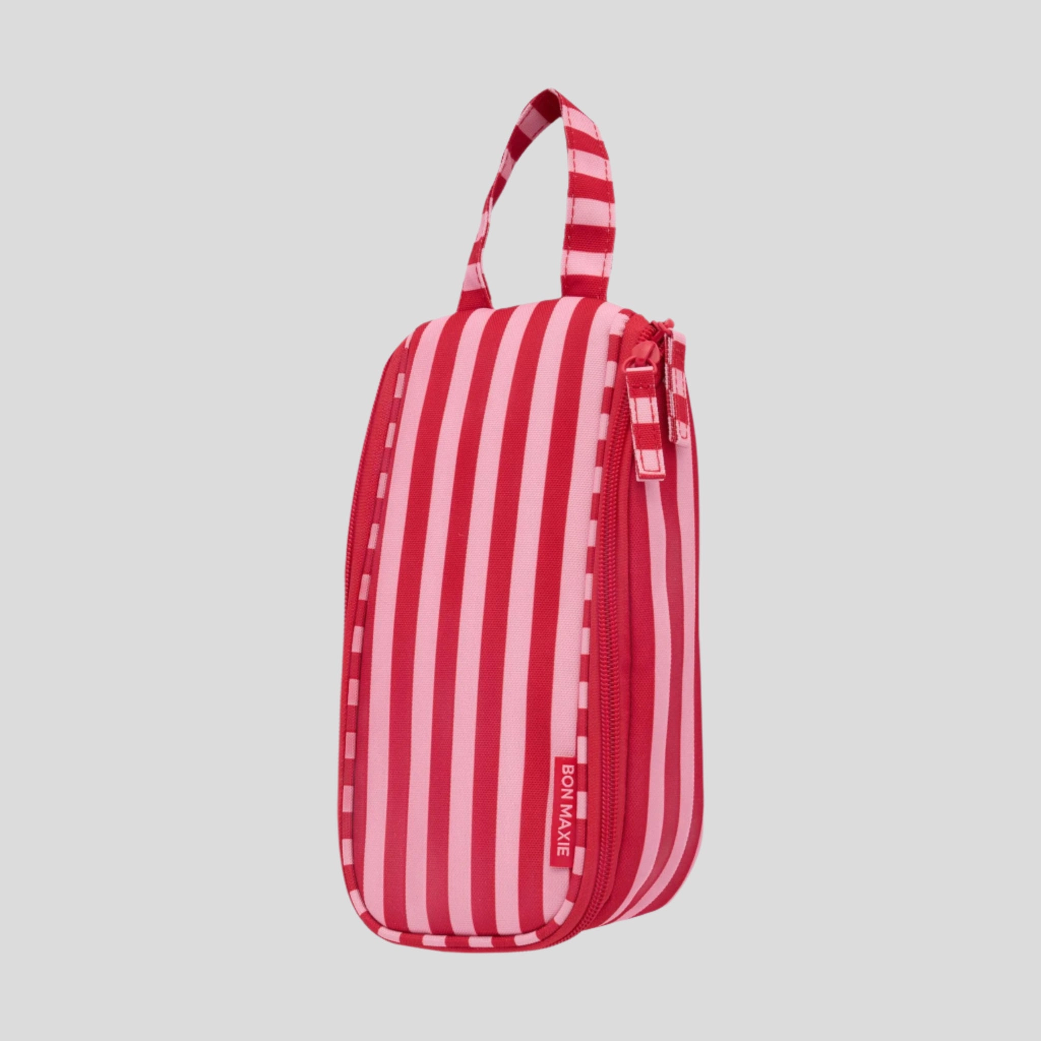 Everyday Slimline Toiletry Bag -- Pink/Red Stripe