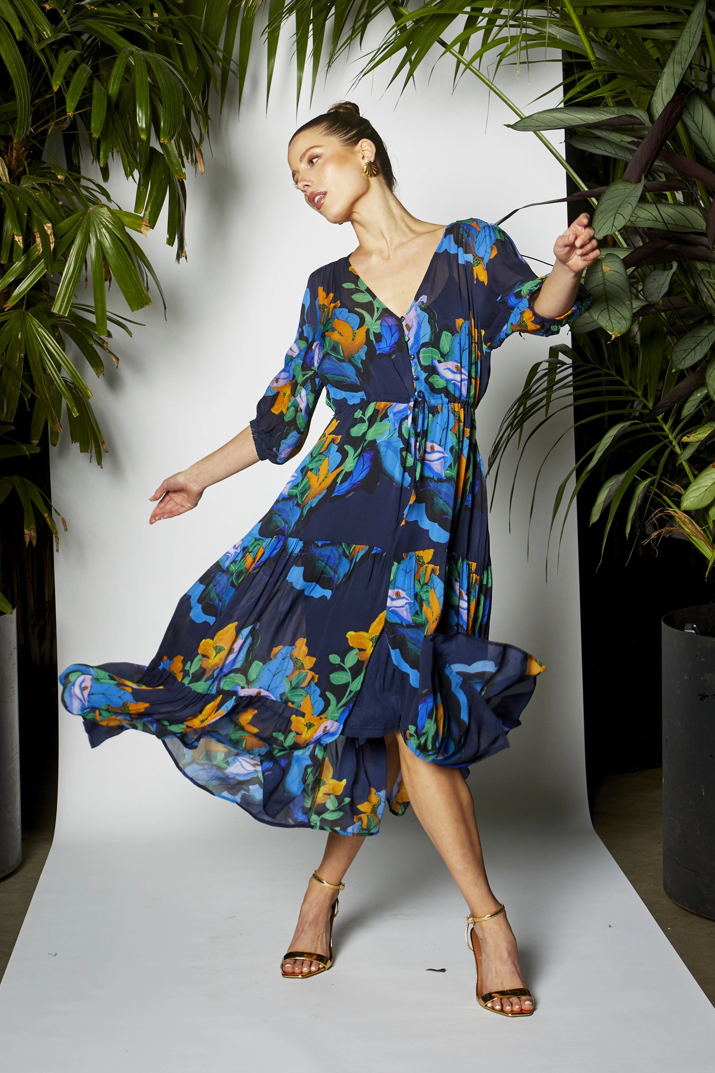 Fate Twilight Dress Navy Floral