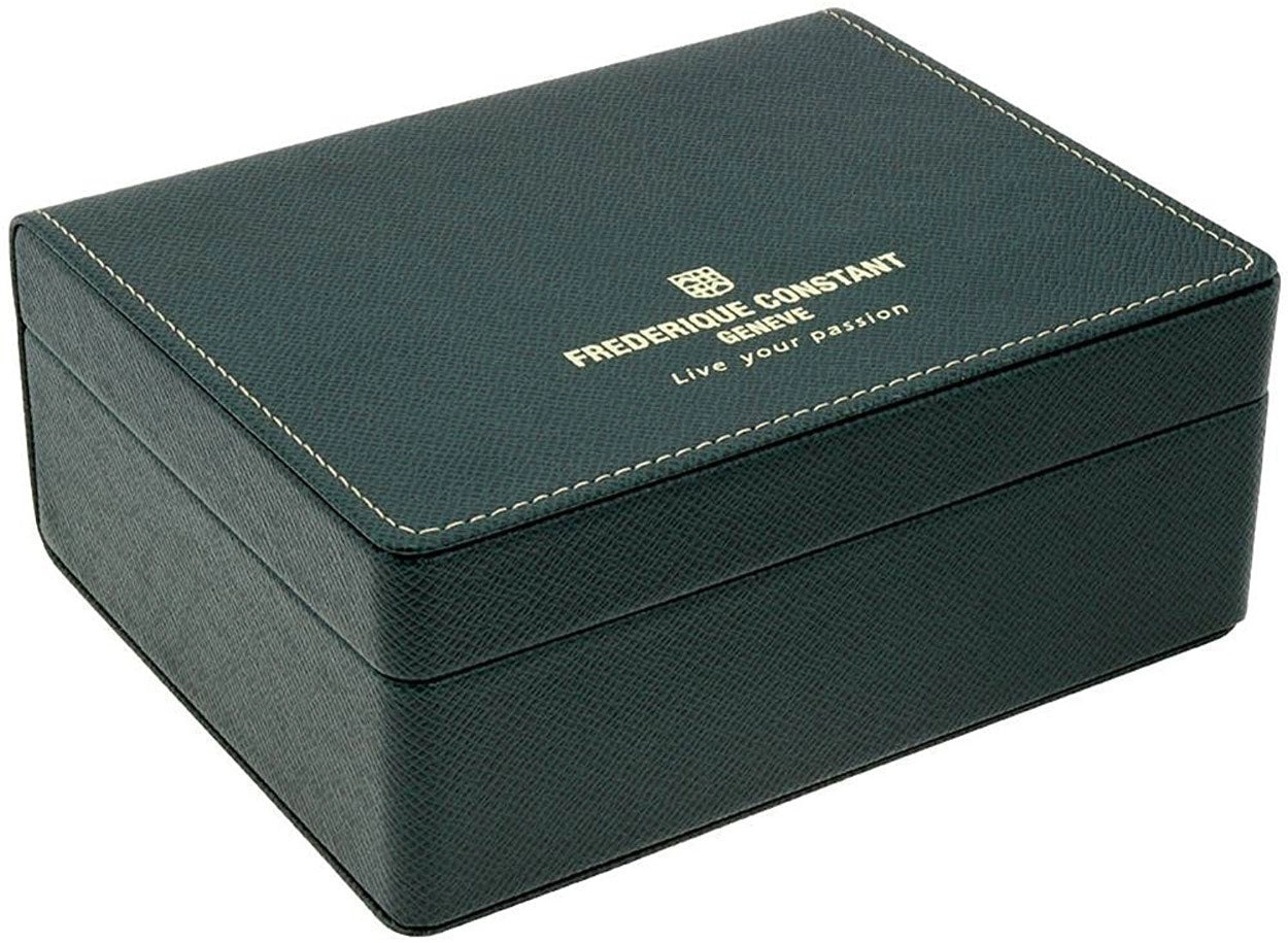Frederique Constant Classics Silver Dial Black Leather Strap Quartz Mens Watch FC-259ST5B6