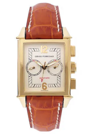 Girard Perregaux Vintage 1945 18kt Yellow Gold Tan Leather Men's Watch 25990-0-51-8178A
