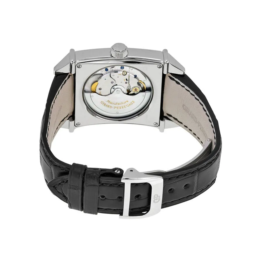 Girard Perregaux Vintage 1945 Automatic Black Dial Black Leather Men's Watch 25850-11-613BA6A