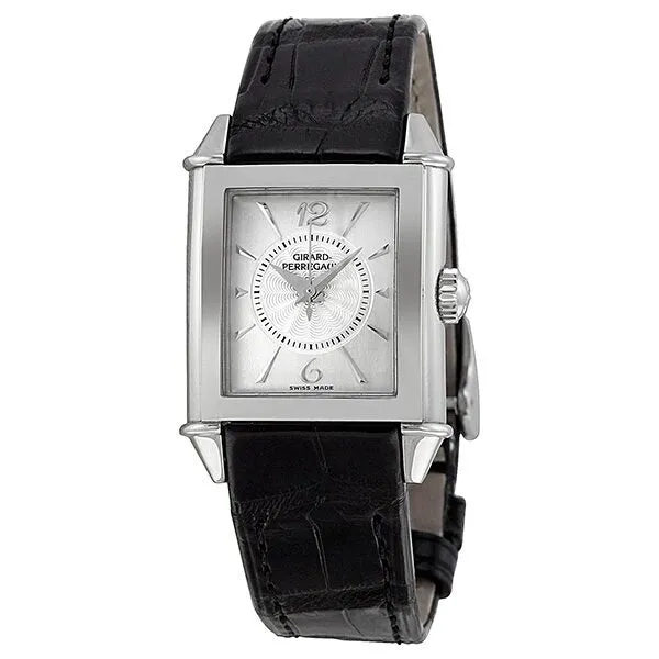 Girard Perregaux Vintage 1945 Manual Wind Silver Dial Stainless Steel Ladies Watch 25900-11-161-BA6A