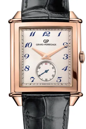 Girard Perregaux Vintage 1945 XXL Silver Dial 18k Pink Gold Men's Watch 25880-52-721-BB6A