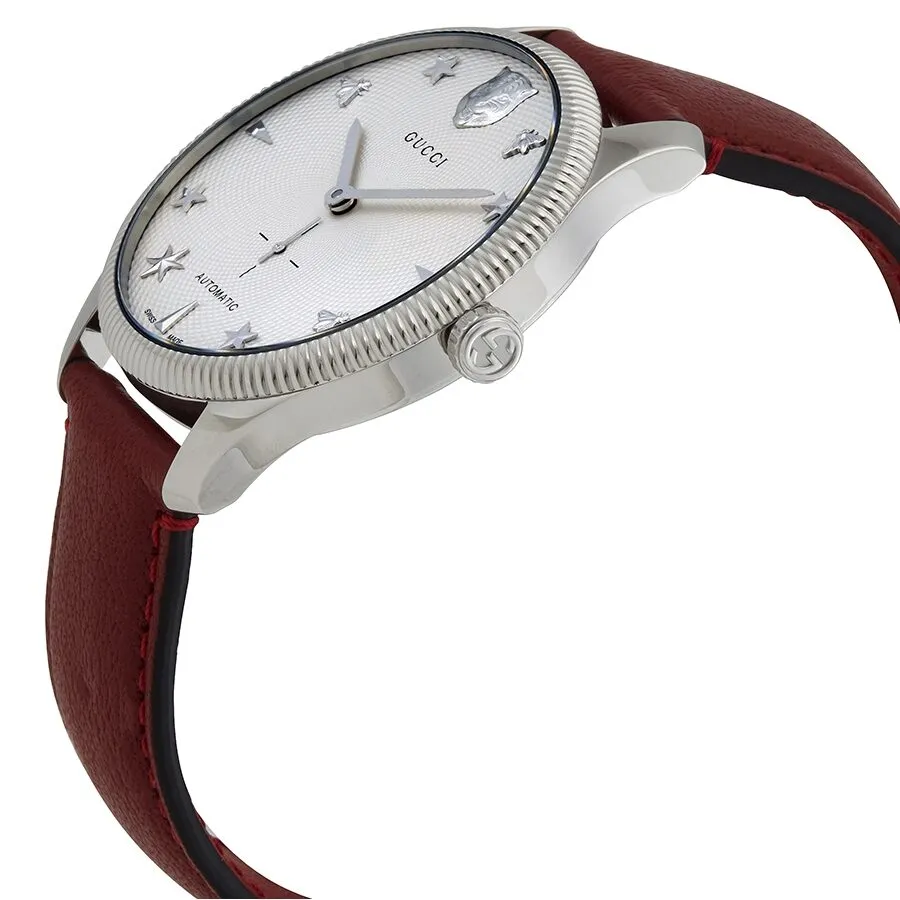 Gucci G-Timeless Automatic Silver Dial Men's Watch YA126346