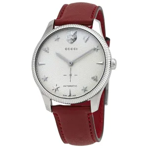 Gucci G-Timeless Automatic Silver Dial Men's Watch YA126346