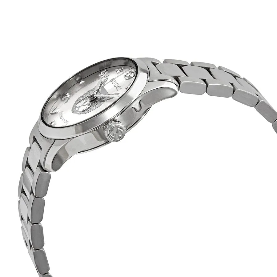 Gucci G-Timeless Silver Dial Ladies Watch YA126595
