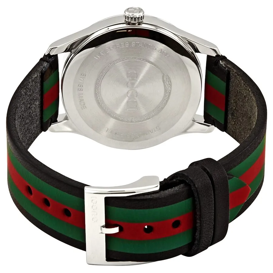 Gucci G-Timeless Tri-Color Dial Leather Men's Watch YA1264079