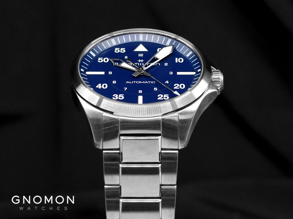 Khaki Aviation Pilot Auto 39mm Blue Ref. H76305140