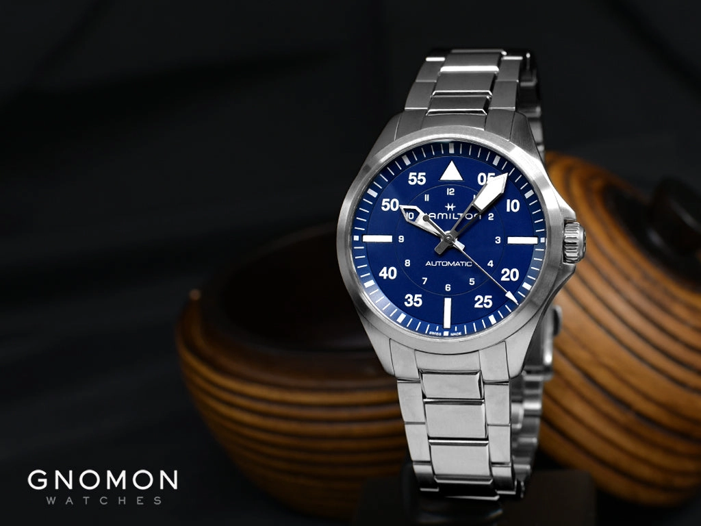 Khaki Aviation Pilot Auto 39mm Blue Ref. H76305140