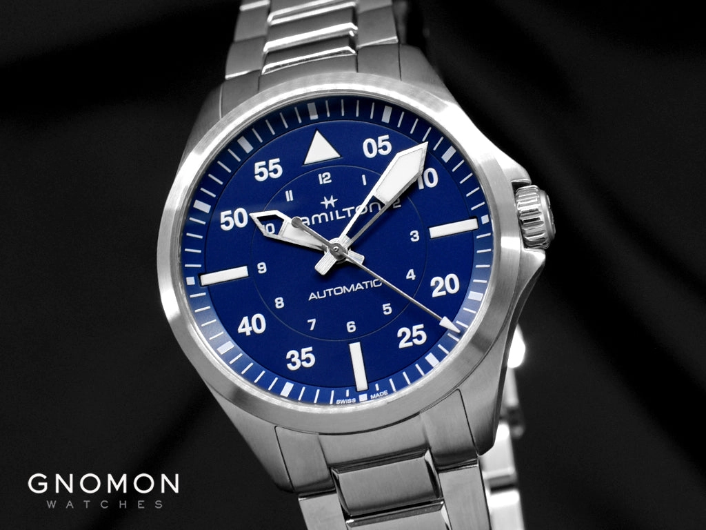 Khaki Aviation Pilot Auto 39mm Blue Ref. H76305140