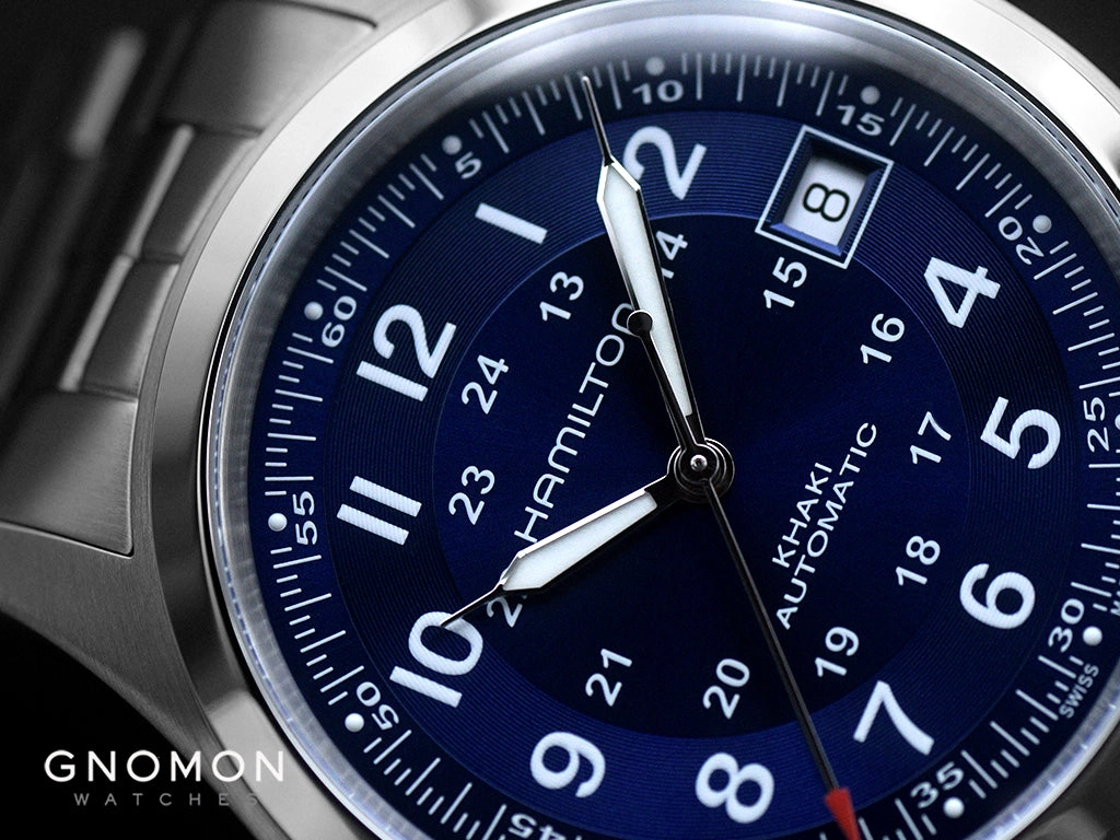 Khaki Field Automatic 38 Blue - Bracelet Ref. H70455140