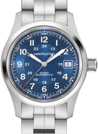 Khaki Field Automatic 38 Blue - Bracelet Ref. H70455140