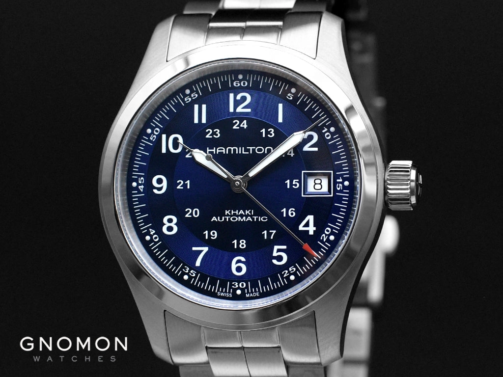 Khaki Field Automatic 38 Blue - Bracelet Ref. H70455140